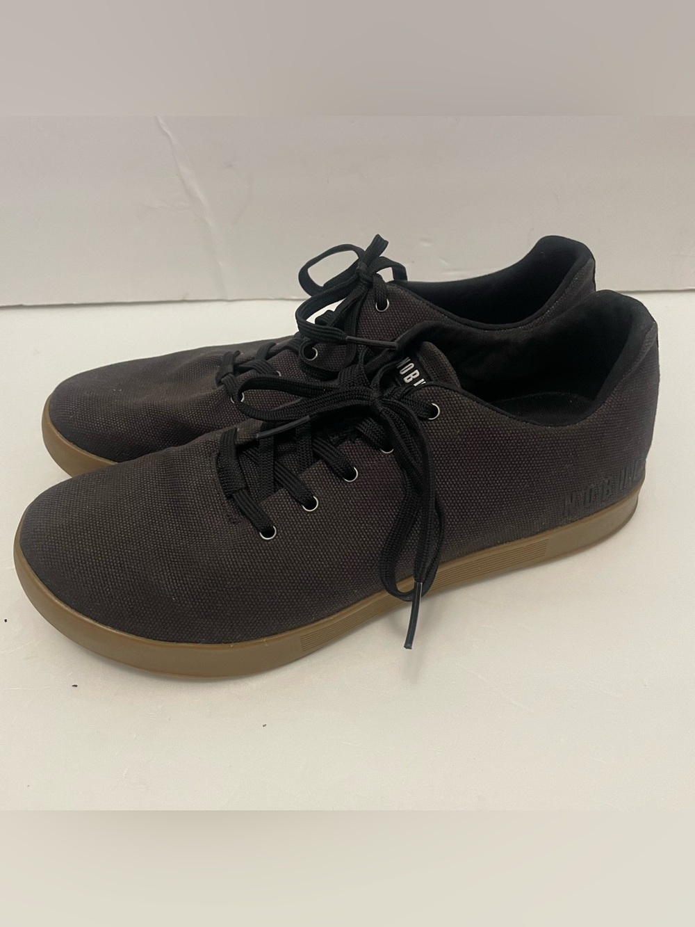 NoBull Canvas Trainer Mens Size 11.5 Black Gum Athletic Running Shoes Sneakers